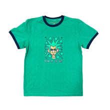 Load image into Gallery viewer, &quot;SID&quot; RINGER TEE (green/navy)
